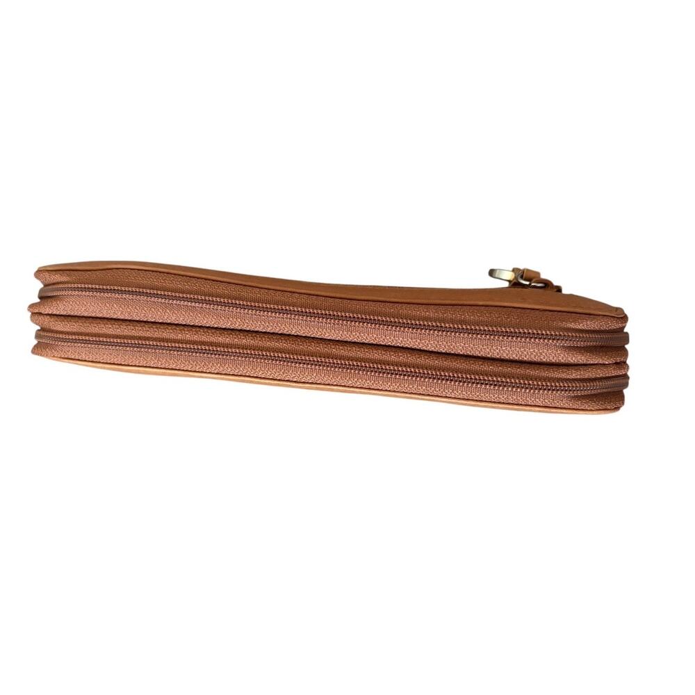 Wilsons Leather Zip Around Closure Brown Leather Wallet Organizer NEW - Picture 6 of 9